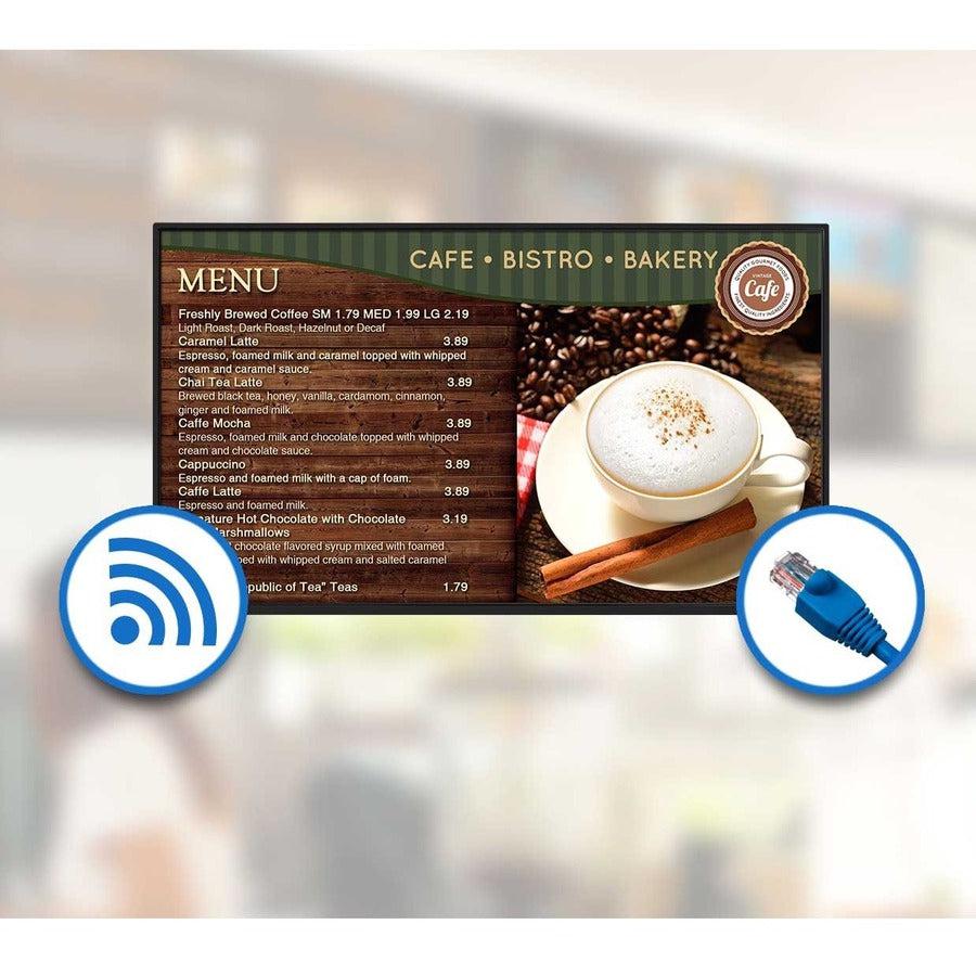 Viewsonic Cde5010 Digital Signage Flat Panel 127 Cm (50") Led 350 Cd/M² 4K Ultra Hd Black Built-In Processor Android 5.0.1