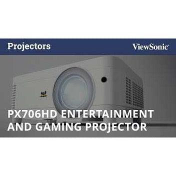 Viewsonic Px706Hd Data Projector Short Throw Projector 3000 Ansi Lumens Dmd 1080P (1920X1080) White