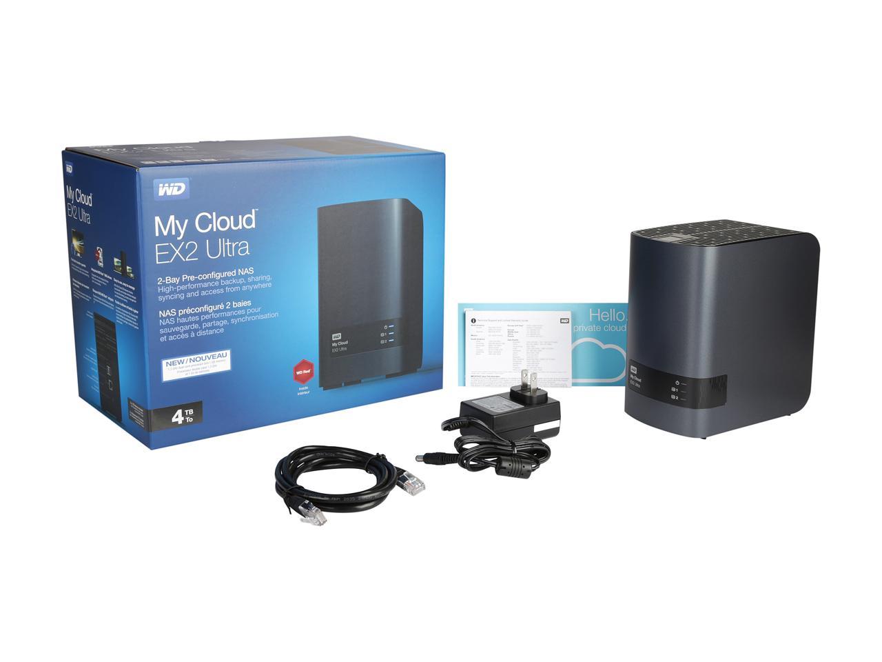 Wd 4Tb My Cloud Ex2 Ultra Nas - Network Attached Storage - Dual-Core Processor (Wdbvbz0040Jch-Nesn)
