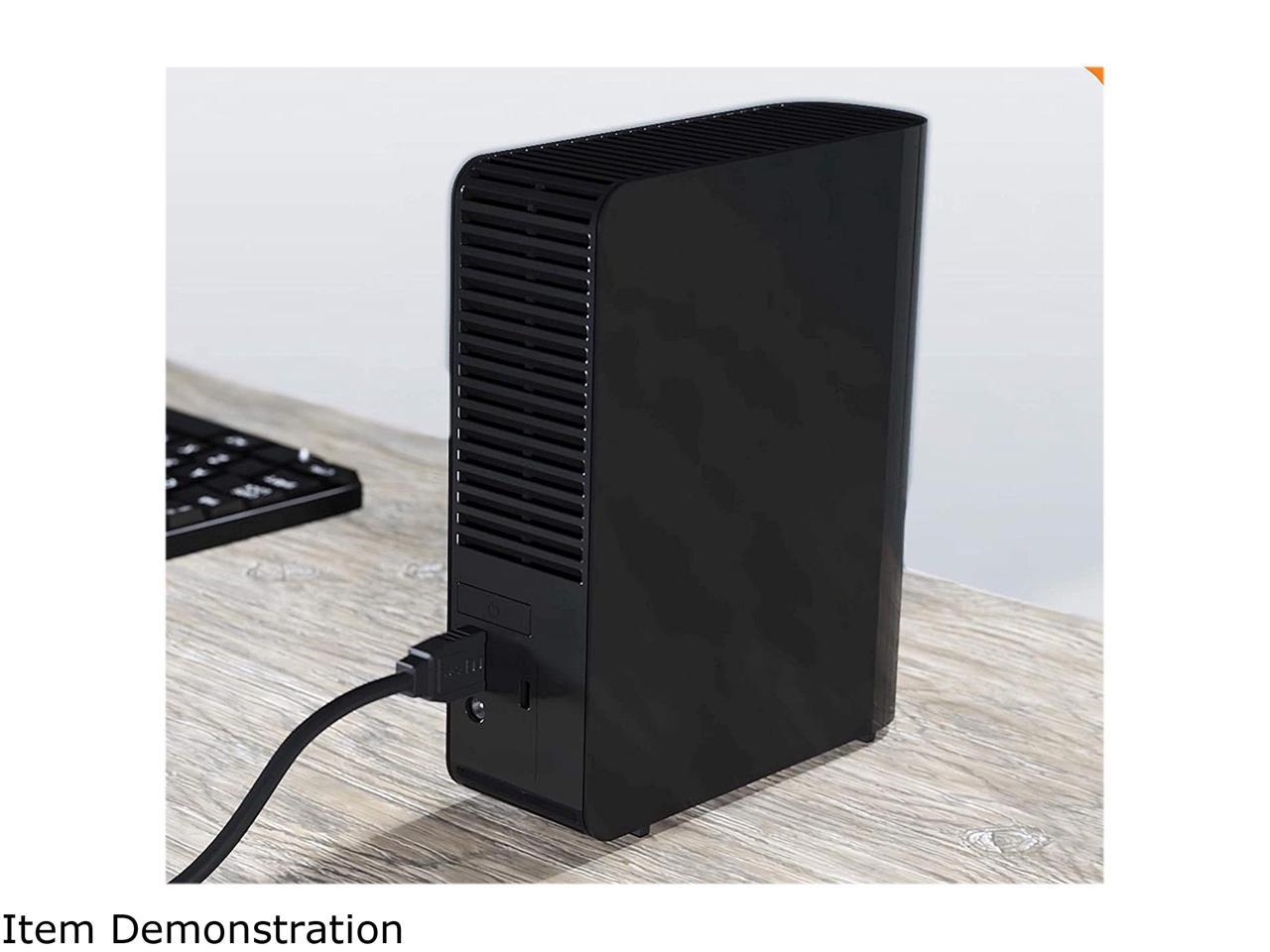 Wd Elements 16Tb Usb 3.0, Micro-B 3.5" Desktop External Hard Drive Wdbwlg0160Hbk-Nesn Black