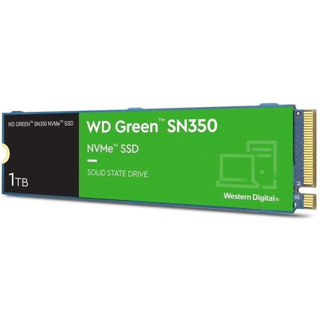 WD Green SN350 WDS100T3G0C 1TB Solid State Drive - M.2 2280 Internal - PCI Express NVMe (PCI Express NVMe 3.0 x4)