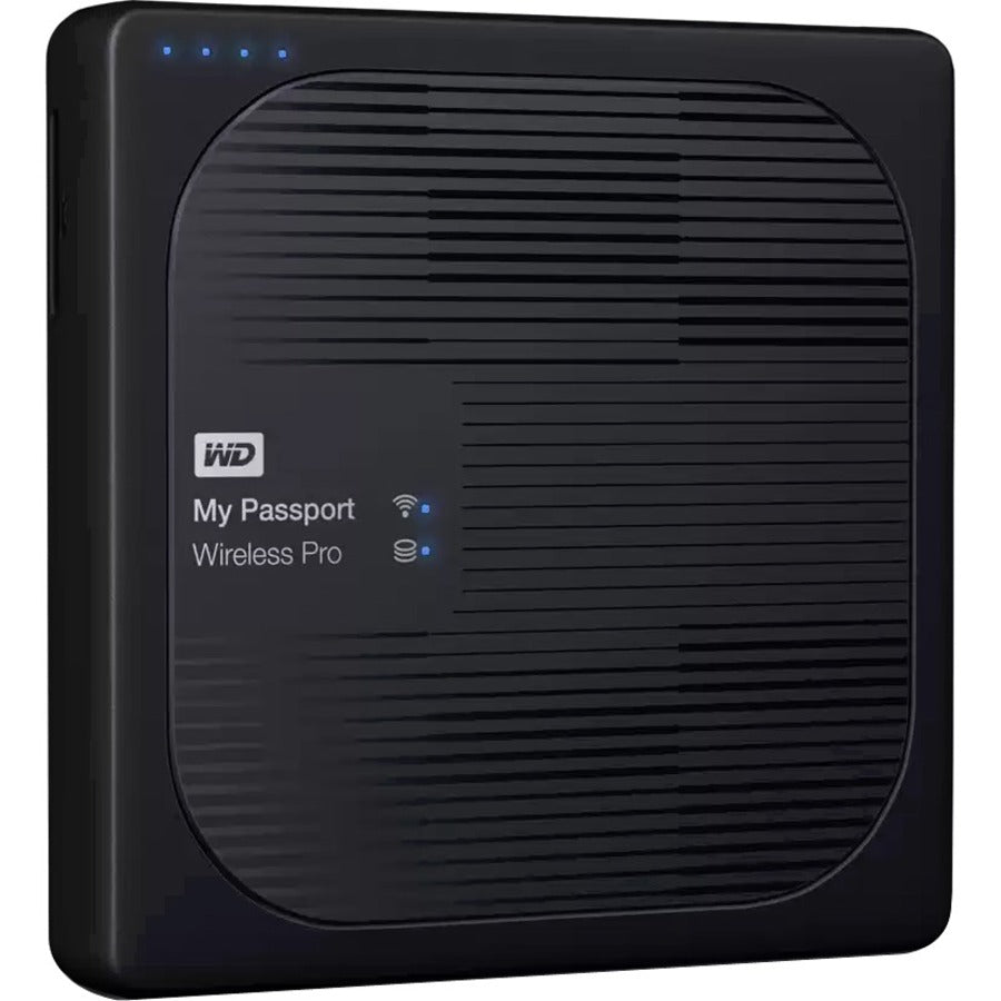 WD-IMSourcing My Passport Wireless Pro WDBSMT0040BBK-NESN 4 TB Portable Network Hard Drive - External - Black