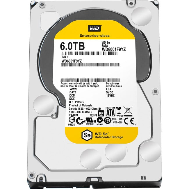 Wd-Imsourcing Se 600 Wd6001F9Yz 6 Tb Hard Drive - 3.5" Internal - Sata (Sata/600)