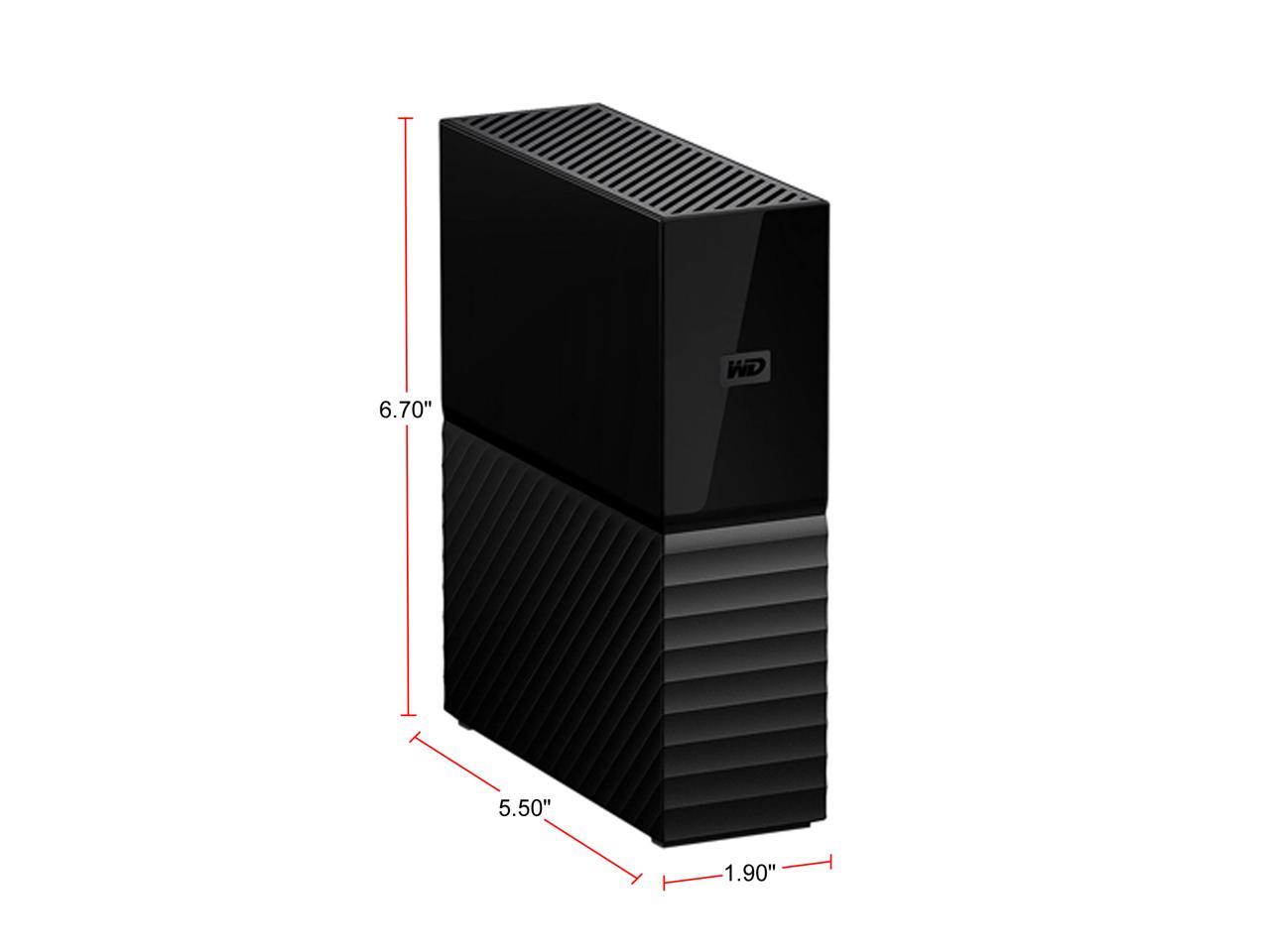 Wd My Book 12Tb Desktop External Hard Drive For Windows/Mac/Laptop, Usb 3.0 Black (Wdbbgb0120Hbk-Nesn)