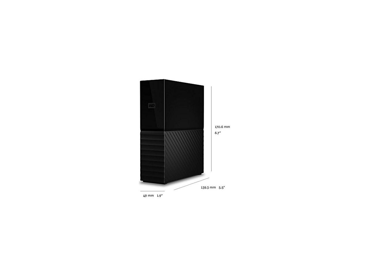 Wd My Book 6Tb Desktop External Hard Drive For Windows/Mac/Laptop, Usb 3.0 Black (Wdbbgb0060Hbk-Nesn)