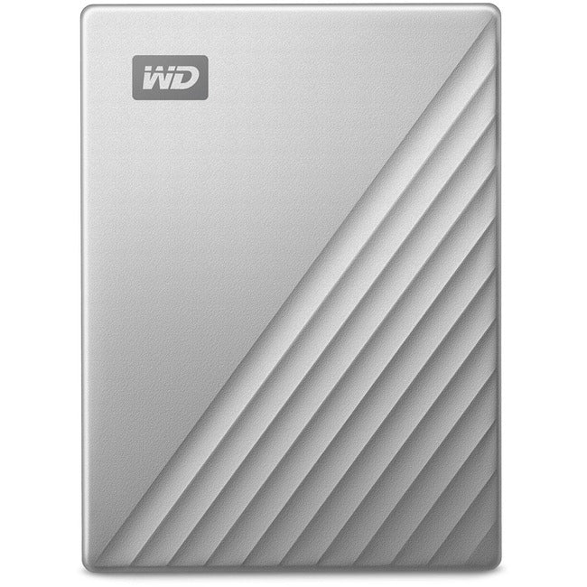 WD My Passport Ultra WDBFTM0040BSL 4 TB Portable Hard Drive - External - Silver WDBFTM0040BSL-WESN