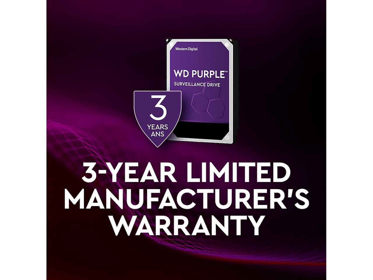 Wd Purple Wd121Purz 12Tb 7200 Rpm 256Mb Cache Sata 6.0Gb/S 3.5" Internal Hard Drive Bare Drive