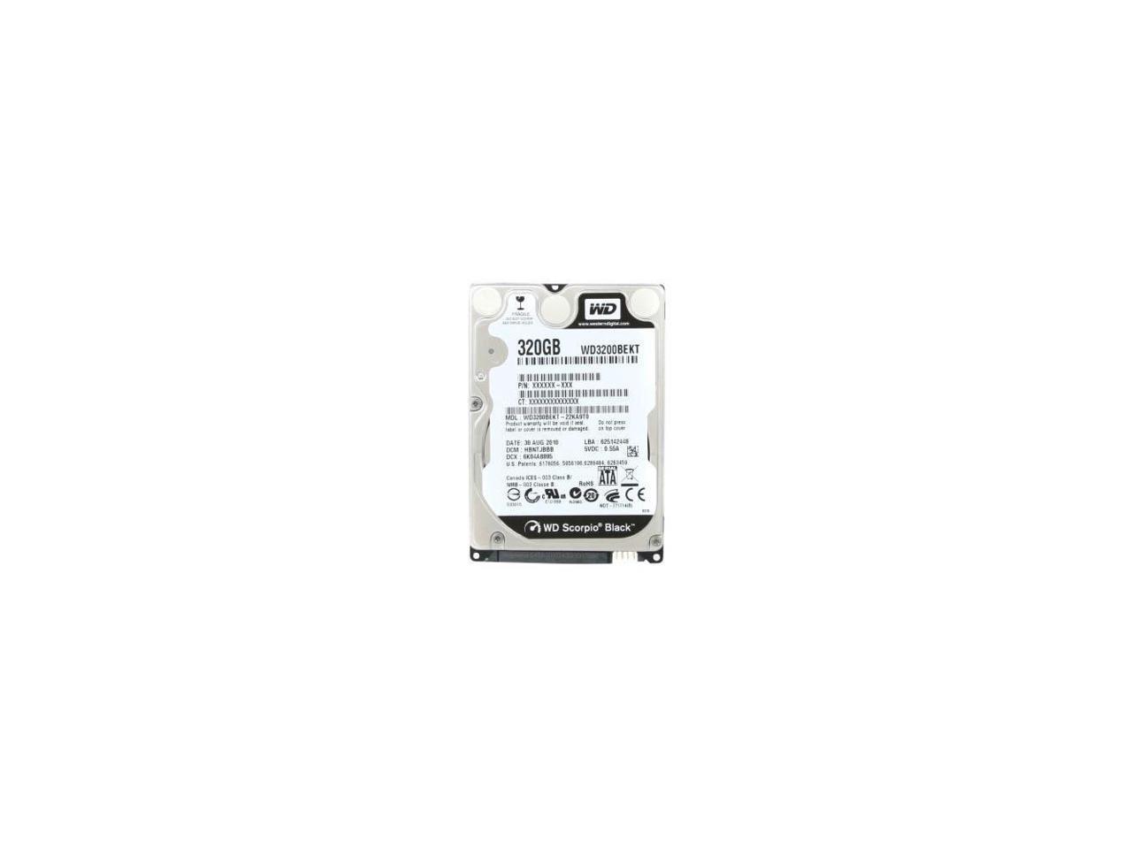 Wd Wd3200Bekt 320Gb 2.5" 7200Rpm/16Mb Sata2 Scopio Black