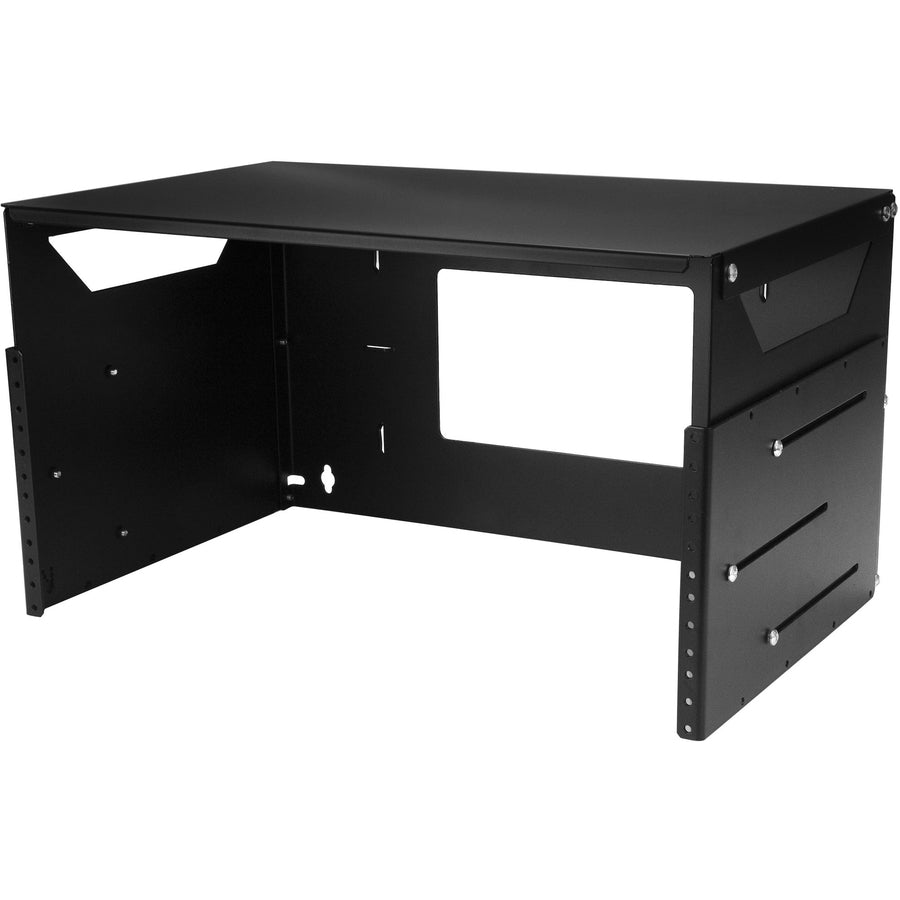 Wall Mount Rack 4U - 2-Post Open Frame Network Rack with Shelf | StarTech.com WALLSHELF4U