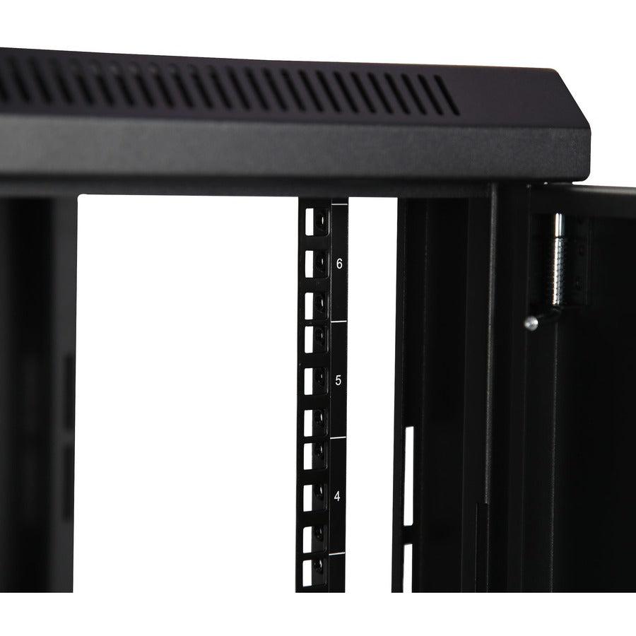 Wall Mount Rack 6U - 2-Post Vented Network Cabinet with Shelf | StarTech.com RK616WALM