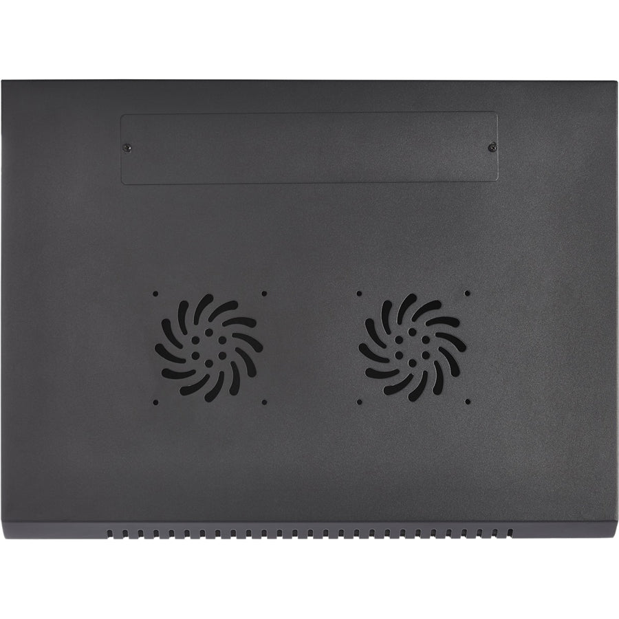 Wall Mount Rack Cabinet - 9U Glass Door Network Enclosure | TecISoft RMWC9UG450-1N