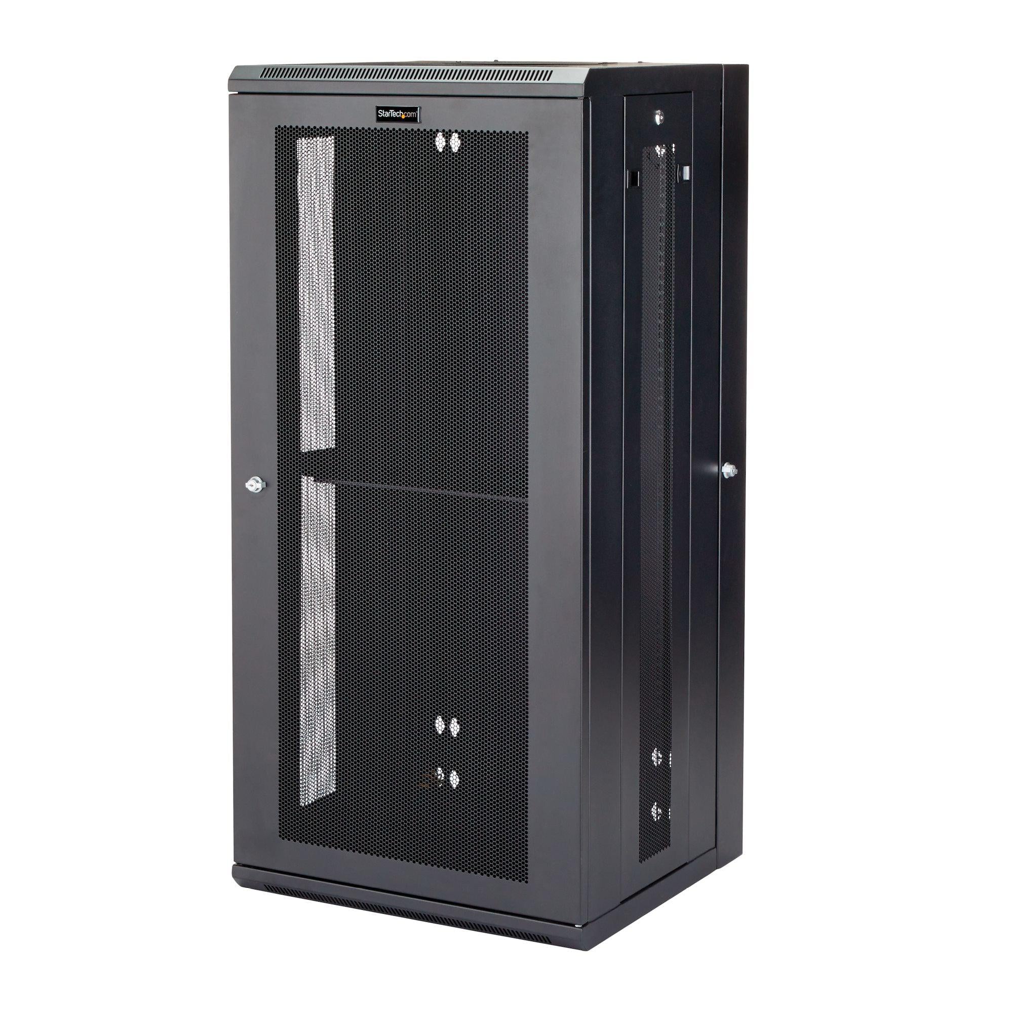 Wall Mount Server Rack - 26U Network Cabinet with Hinged Door | StarTech.com RK2620WALHM
