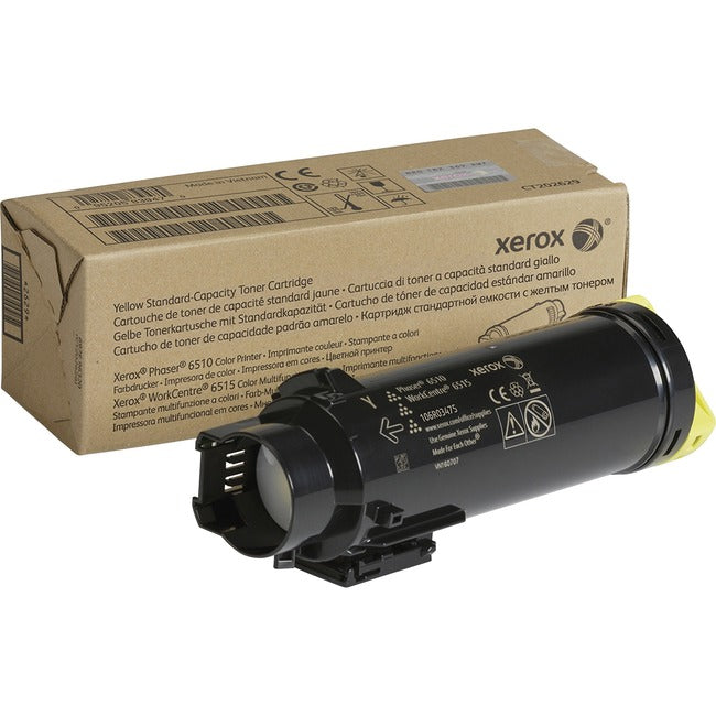 Xerox Original Standard Yield Laser Toner Cartridge - Yellow - 1 Each 106R03475