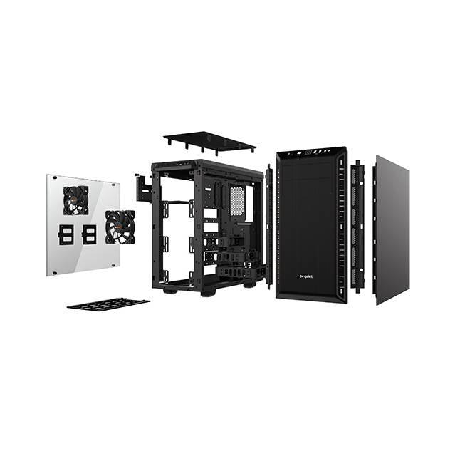 Be Quiet! Pure Base 600 No Power Supply Atx Mid Tower W/ Window (Black)