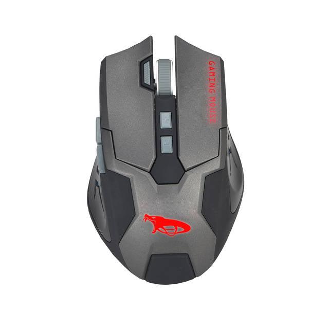 Imicro Cobra Im-Cobz2 Usb Wired Optical Mouse (Black&Space Gray)