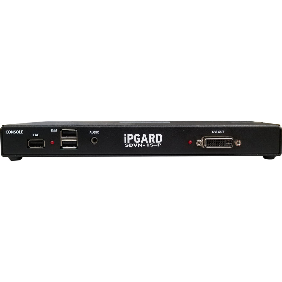 iPGARD Secure 1-Port, Single-Head DVI KVM Switch with Dedicated CAC Port & 4K Support SDVN-1S-P