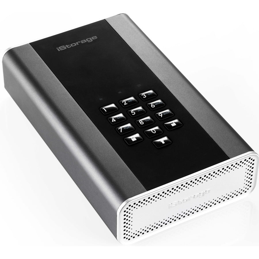 iStorage diskAshur DT2 18 TB Secure Encrypted Desktop Hard Drive | FIPS Level-3 | Password protected | Dust/Water Resistant. IS-DT2-256-18000-C-X