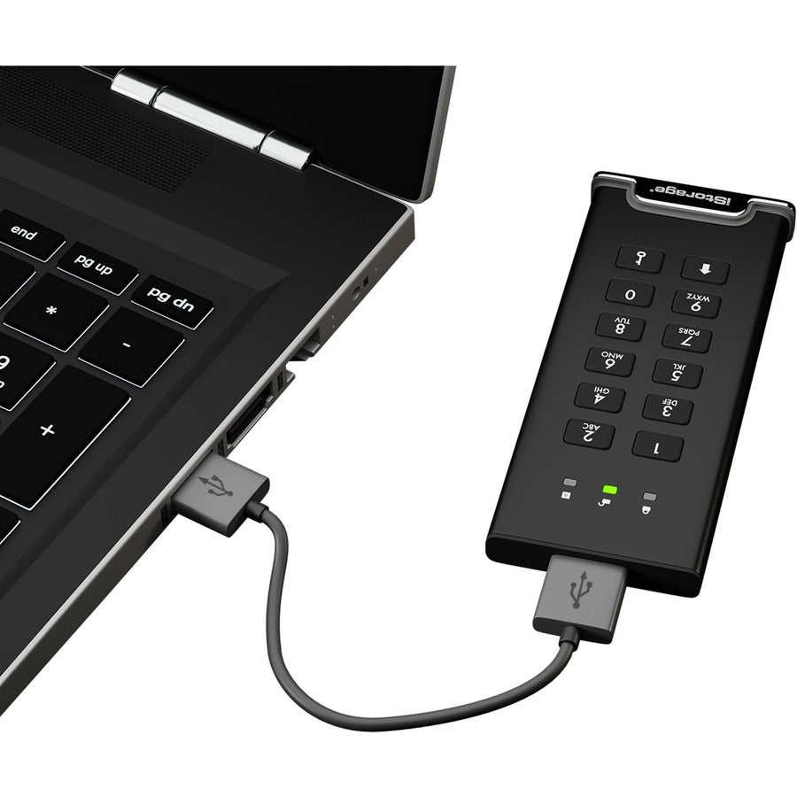 iStorage diskAshur M2 SSD 500 GB | PIN authenticated | hardware encrypted | USB 3.2 | Ultra-fast | FIPS compliant | Rugged & Portable. IS-DAM2-256-500