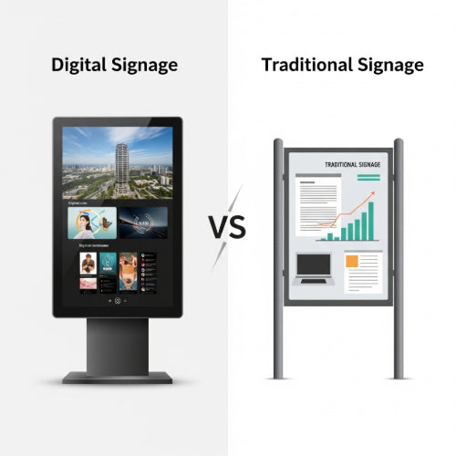 Bright Screens vs. Static Boards: Digital Signage vs. Traditional Signage for Marketing