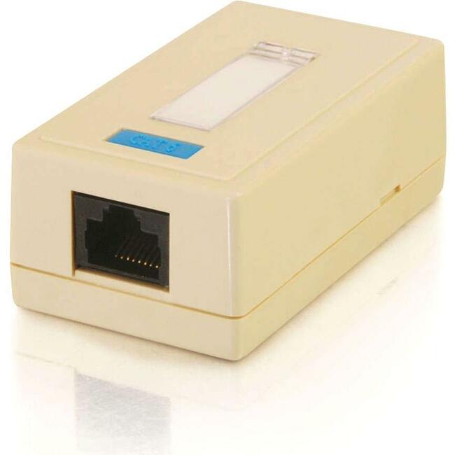 1-Port Cat5E Surface Mount Box - White