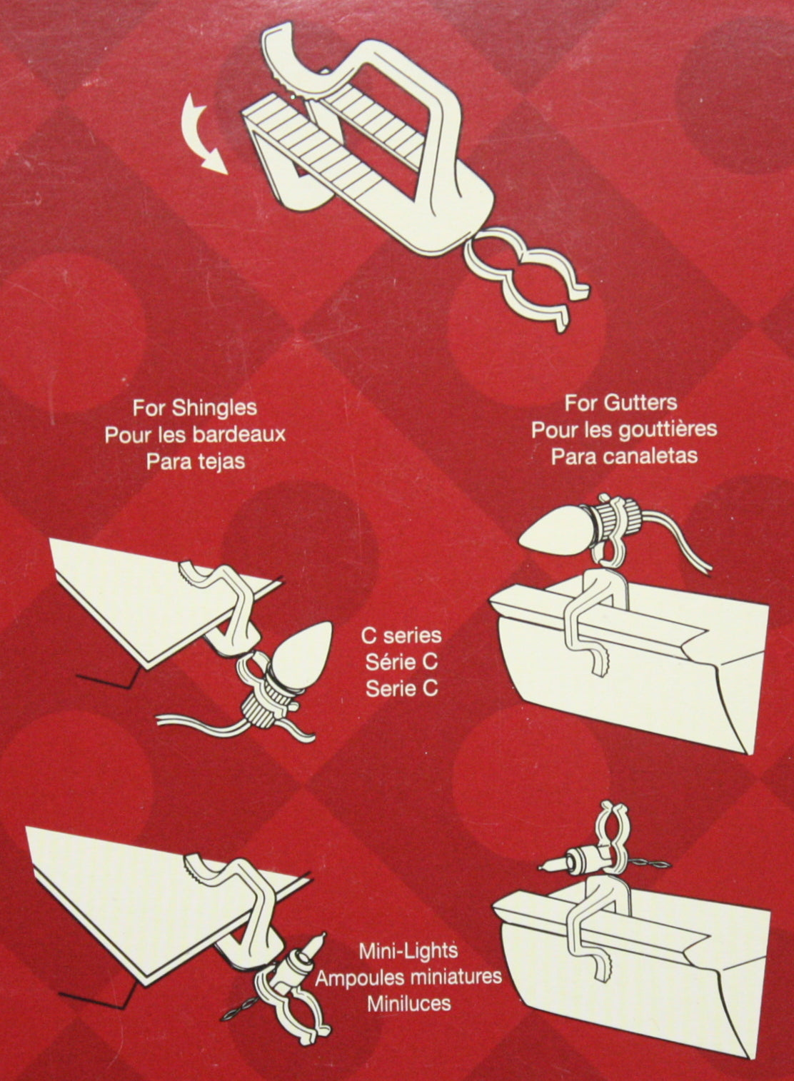 100-Pack Plastic Light Hanging Kit