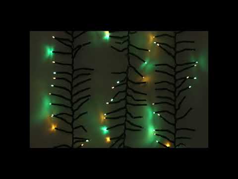 1000-Light Multi-Color LED Cluster Light Set