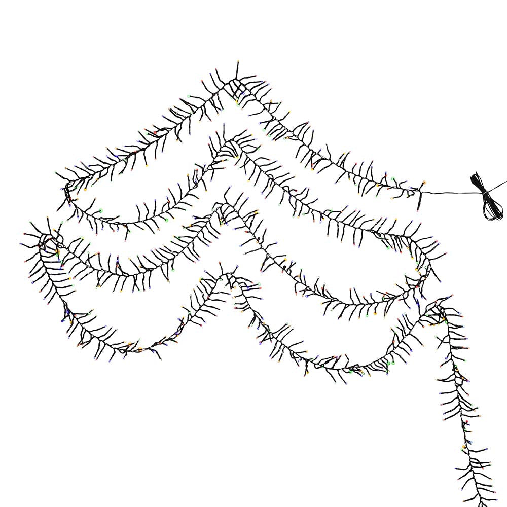 1000-Light Multi-Color LED Cluster Light Set