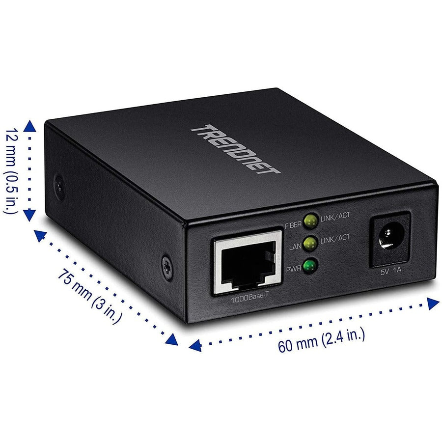 1000BASE-T to SFP Fiber Media Converter - Gigabit Copper Bridge | TeciSoft TFC-GSFP