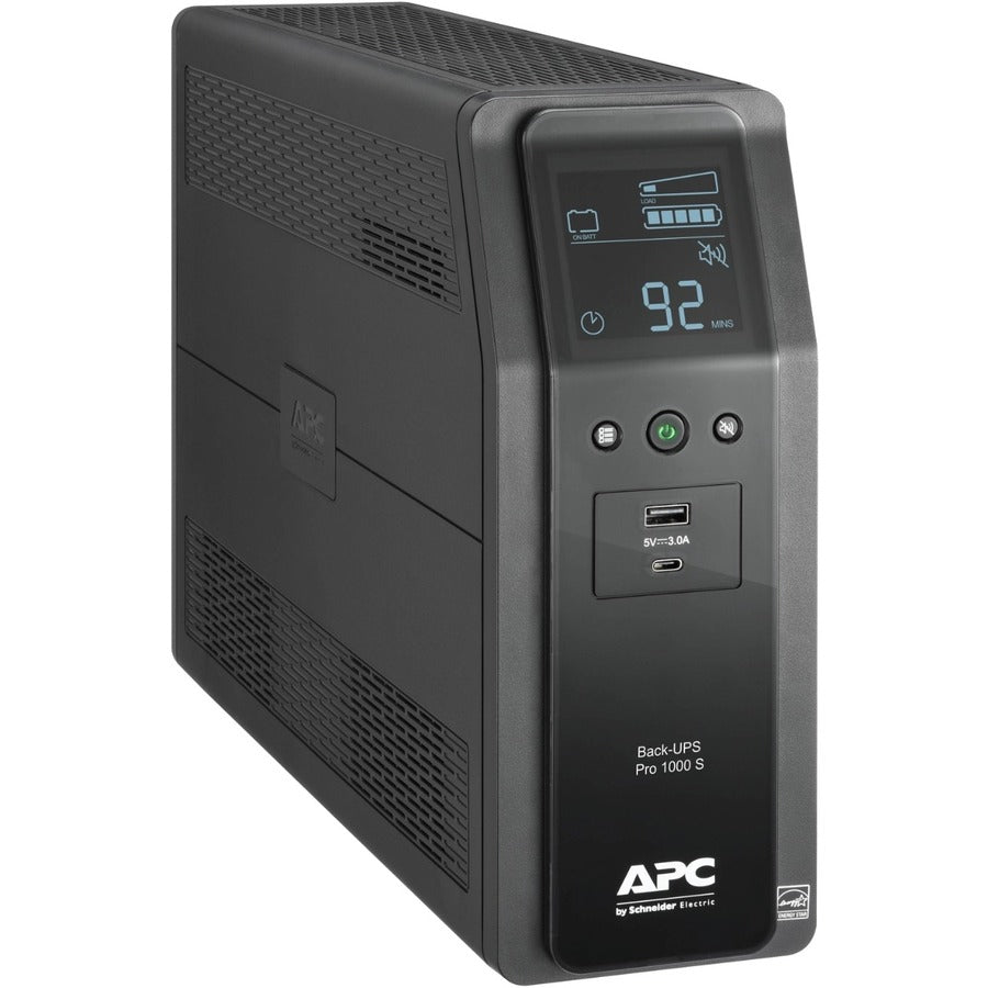 1000VA UPS Battery Backup - APC Back-UPS Pro BR1000MS Sine Wave AVR | APC