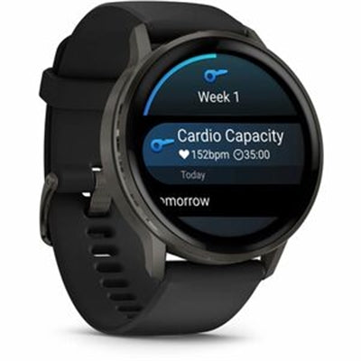 Garmin Venu 4 45mm Smartwatch Slate with Black Band