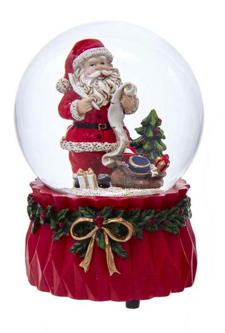 100MM Musical Santa Water Globe -