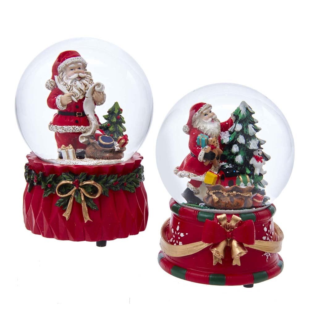 100MM Musical Santa Water Globe -