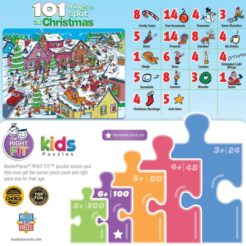 101 Things To Spot At Christmas - 101 Piece Jigsaw Puzzle