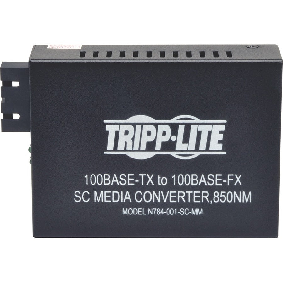 10/100 SC Multimode Fiber Ethernet Media Converter - 550M 850nm Solutions | Tripp Lite N784-001-SC-MM