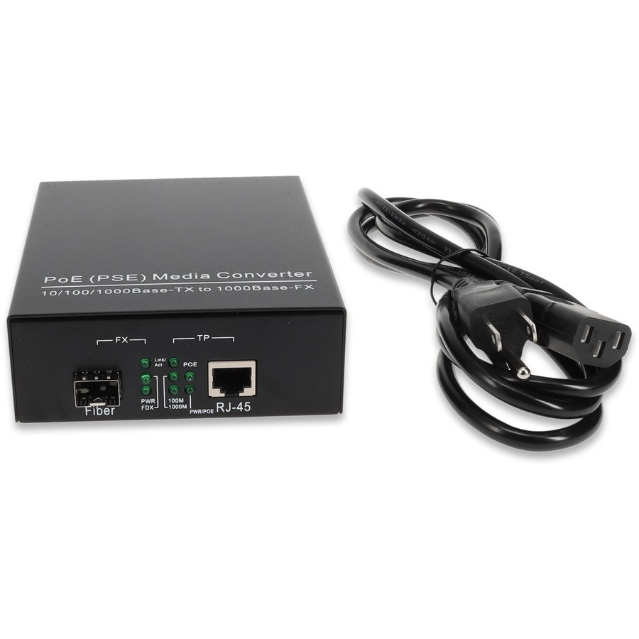 10/100/1000Base-TX(RJ-45) to 1000Base-SX(SC) MMF 850nm 550m POE Media Converter ADD-GMCP-SX-5SC