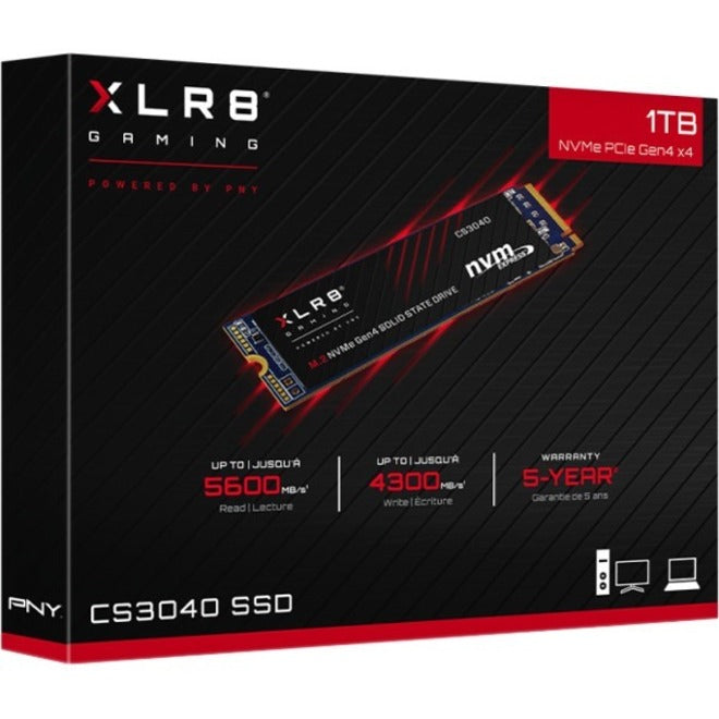 Pny Xlr8 Cs3040 M.2 1000 Gb Pci Express 4.0 3D Nand Nvme