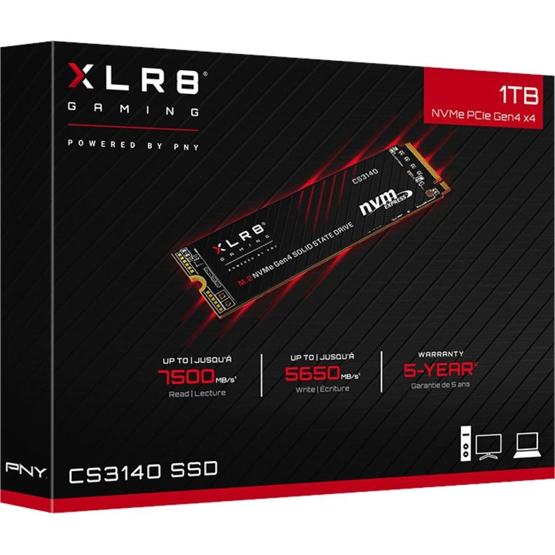 Pny Xlr8 Cs3140 M.2 1000 Gb Pci Express 4.0 3D Nand Nvme