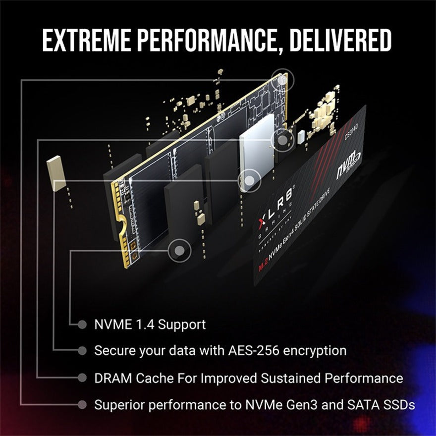 Pny Xlr8 Cs3140 M.2 1000 Gb Pci Express 4.0 3D Nand Nvme