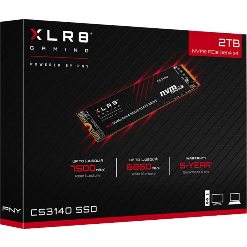 Pny Xlr8 Cs3140 M.2 2000 Gb Pci Express 4.0 3D Nand Nvme