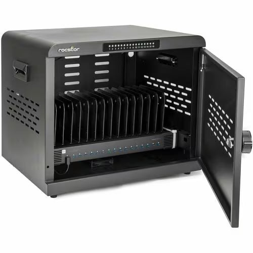 Rocstor Volt UC16 USB-C 16-Device Charging Station Cabinet - 16 Devices Supported