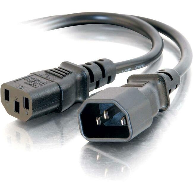 10Ft 14 Awg 250 Volt Power Extension Cord (Iec320C14 To Iec320C13)
