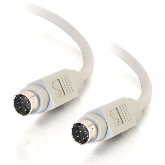10Ft 8-Pin Mini Din M/M Serial Cable