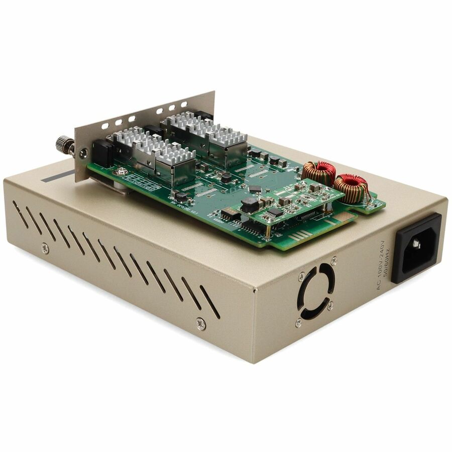 10G OEO Converter 3R Repeater 2 SFP+ Slots Standalone Kit | TecISoft ADD-MCC10G2SFP-SK