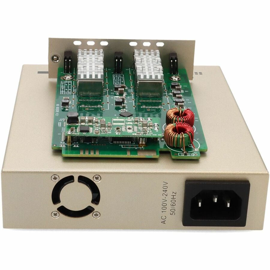 10G OEO Converter 3R Repeater 2 SFP+ Slots Standalone Kit | TecISoft ADD-MCC10G2SFP-SK