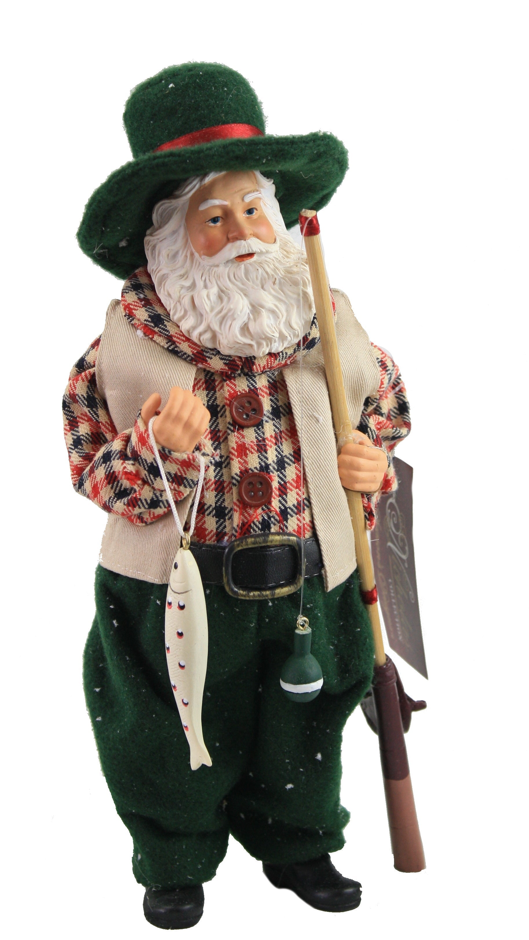 11 Inch Santa Figurine - Fishing