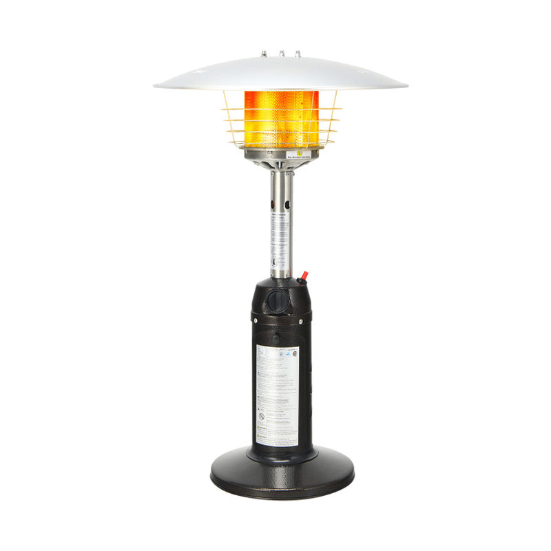 11,000 BTU Portable Tabletop Propane Patio Heater For Outdoor Spaces Backyard Areas