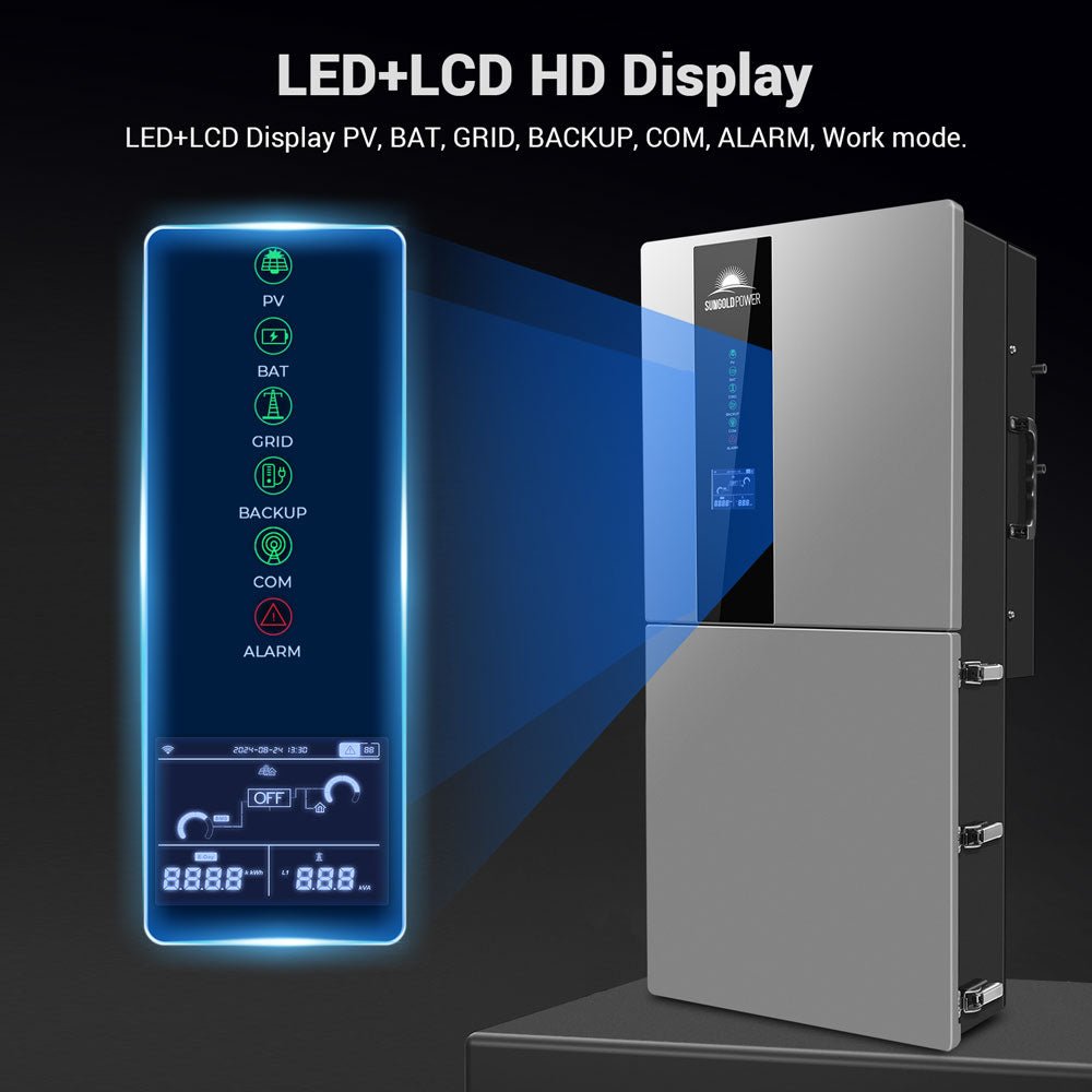 11.4KW 48V Split Phase Hybrid Solar Inverter | Whole Home Backup (200A) | SGN-11K15PRO