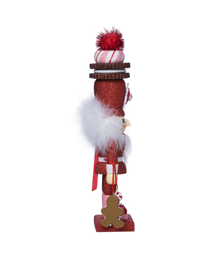 12" Hollywood Nutcrackers Gingerbread With Cookie Hat Nutcracker