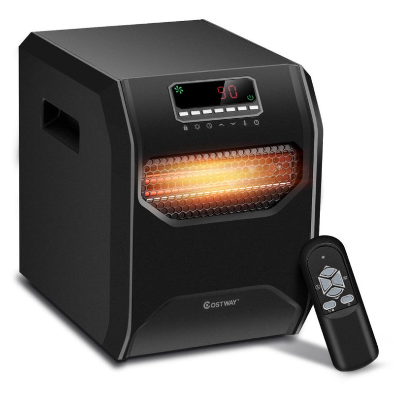12 Hour Timer LED Remote Electric Space Heater For Any Room