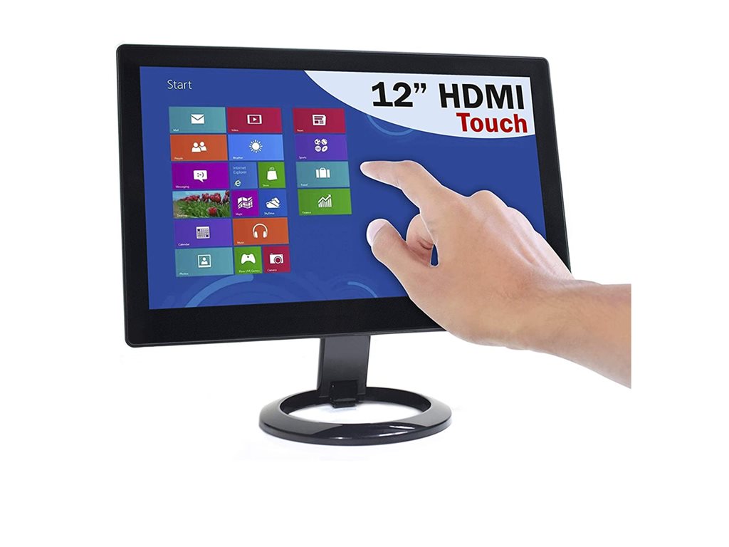 12 Inch Touchscreen Monitor - Portable 1920x1080 Display | Tecisoft DS-12HTF